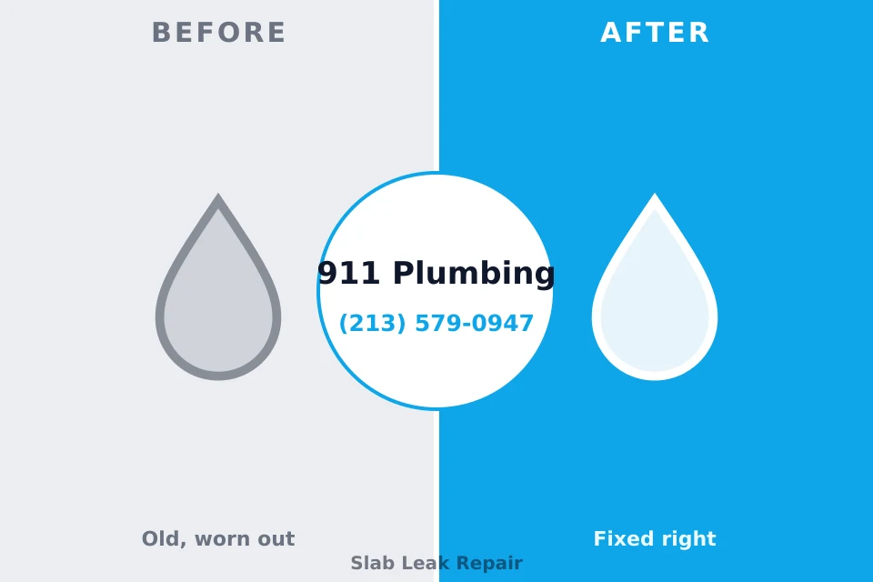 Before and after: plumbing repair East Lexington, VA